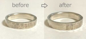 2本の銀の指輪
